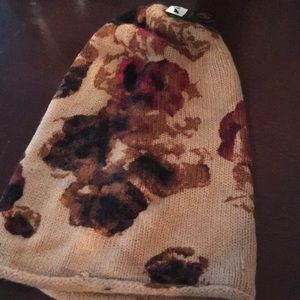H&M flowered beanie hat
